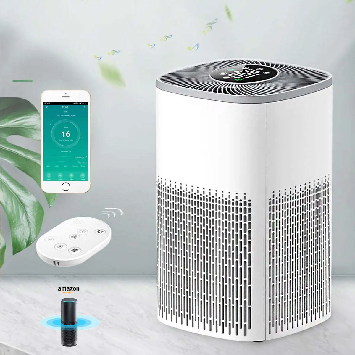 Purificador De Ar Inteligente CleanAir Pro - Controle Total Com Alexa e Tecnologia HEPA