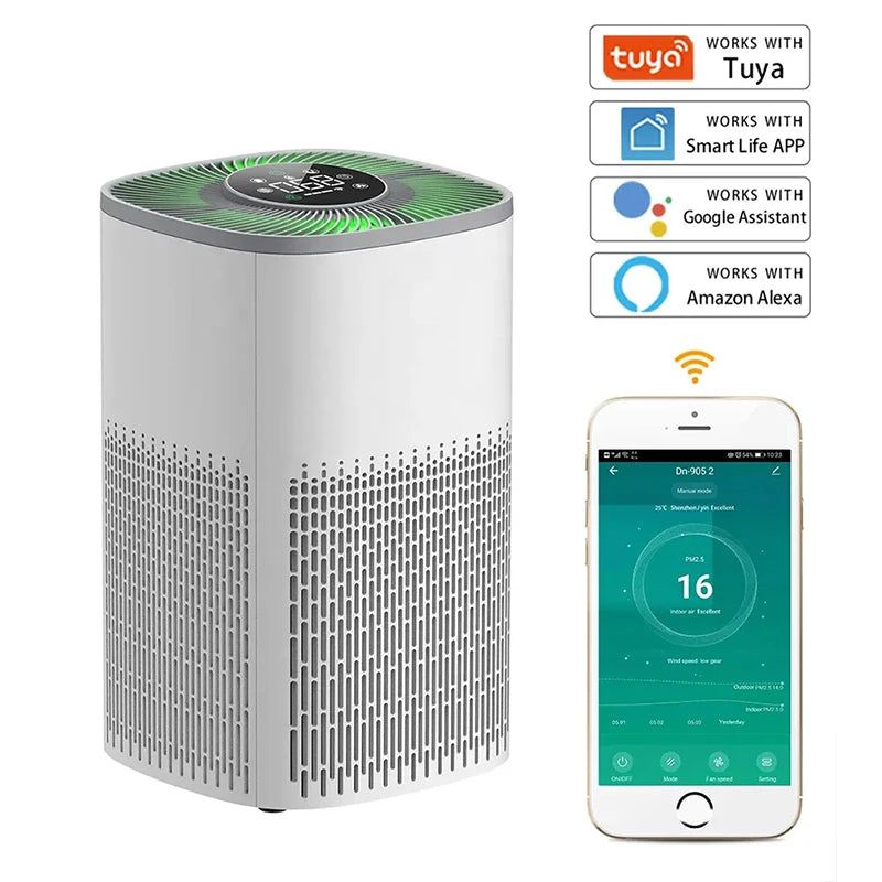 Purificador De Ar Inteligente CleanAir Pro - Controle Total Com Alexa e Tecnologia HEPA